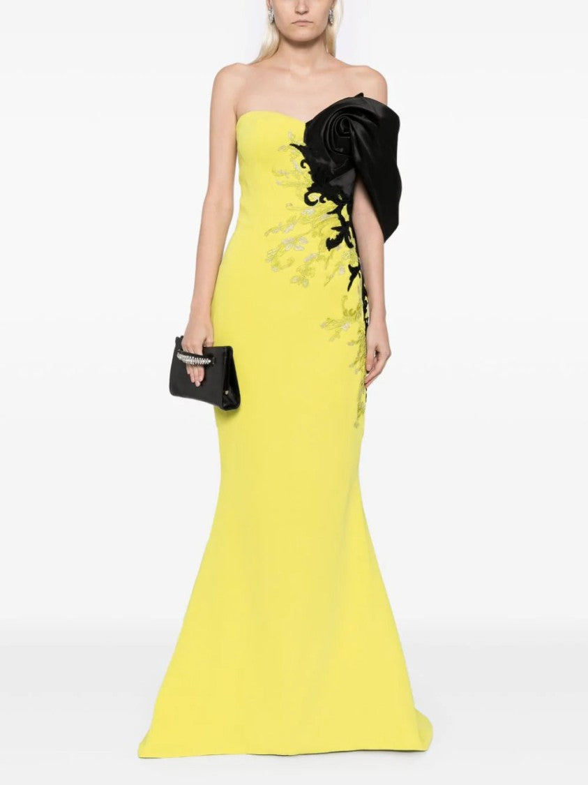 Saiid Kobeisy Crepe Straight Fit Dress