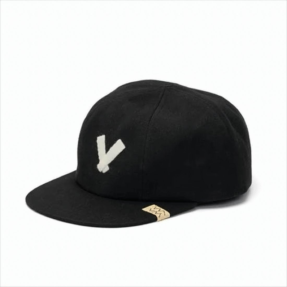 Visvim Structured Black Cap With Distinctive Emblem