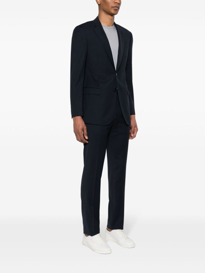 Giorgio Armani Blue Tailored Virgin Wool Suit