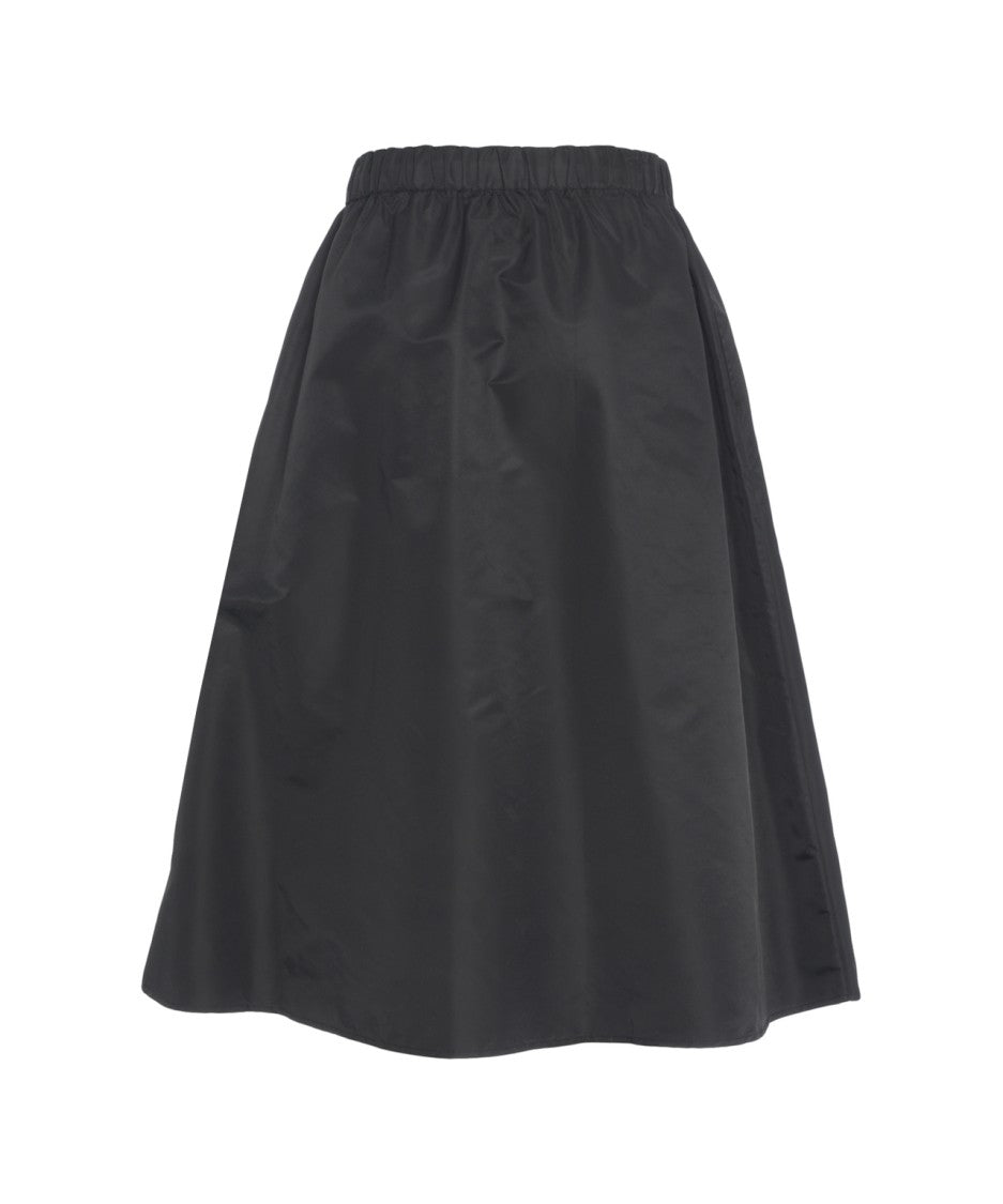 Loveshild 1979 Flared A-Line Midi Skirt In Shimmering Taffeta