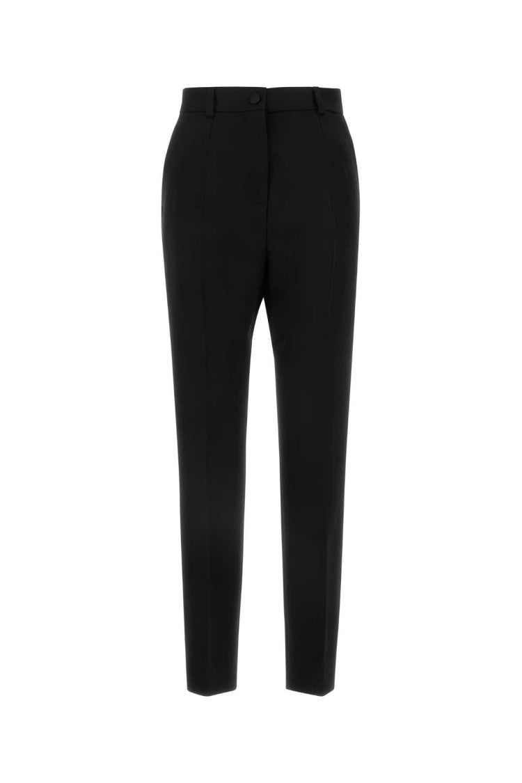 Dolce & Gabbana Black Wool Blend Pant