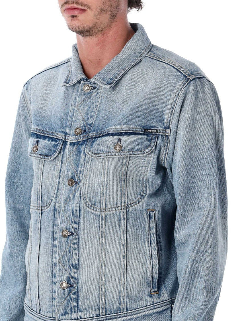 Tom Ford Selvedge Denim Icon Vintage Wash Trucker Jacket
