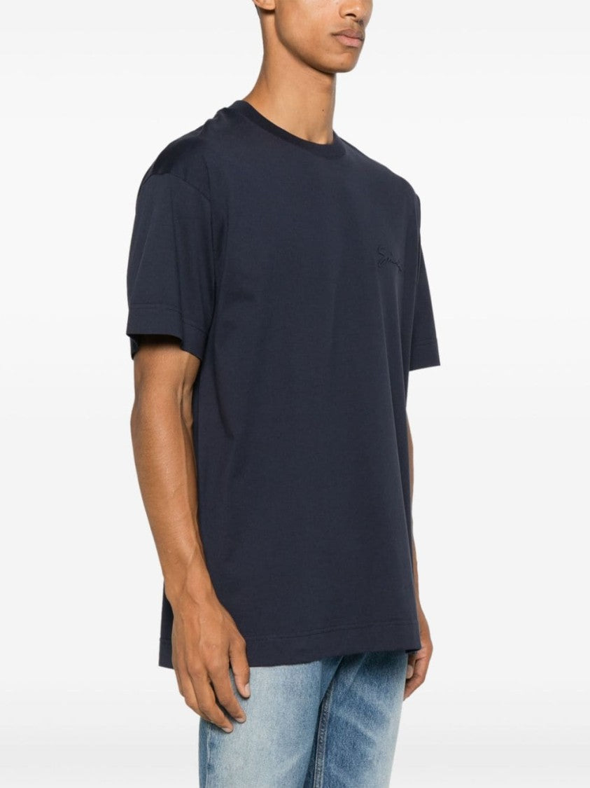 Givenchy Midnight Blue Cotton Jersey T-Shirt
