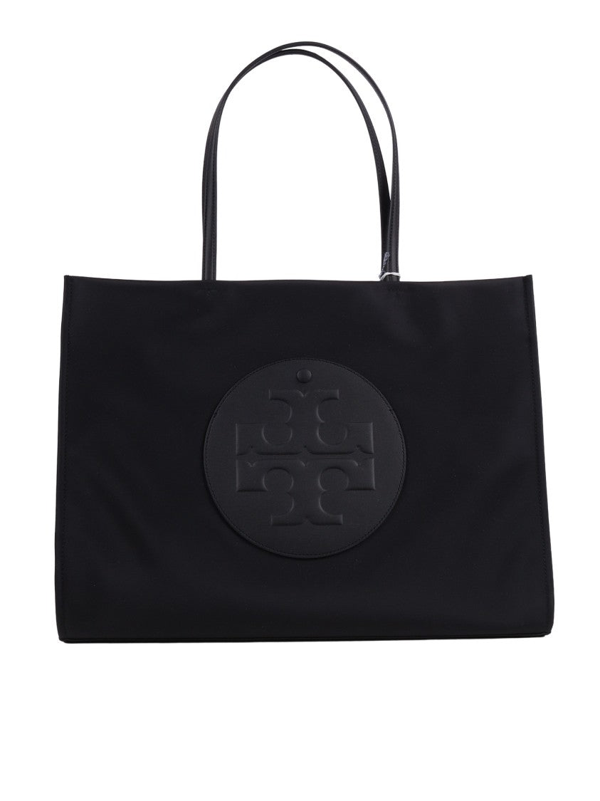 Tory Burch Black Ella Rectangular Polyamide Tote Bag