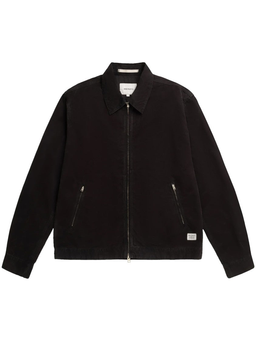 Norse Projects Structured Canvas Jacket With Classic Zip Front