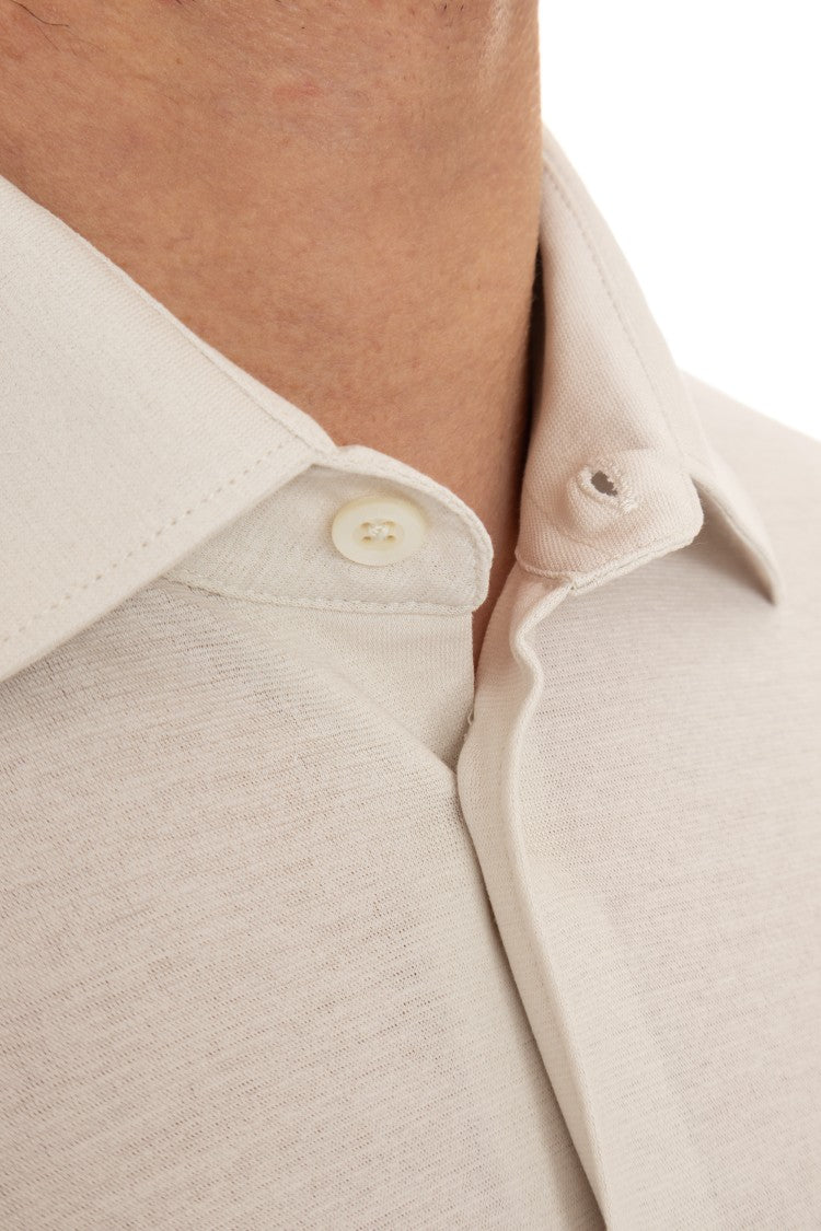 Herno Cotton Crepe Shirt-Polo