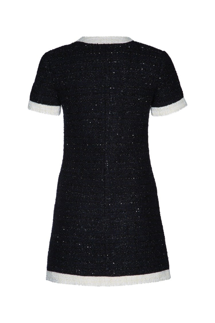 Valentino Garavani Fitted Mini Dress With Contrasting Trim