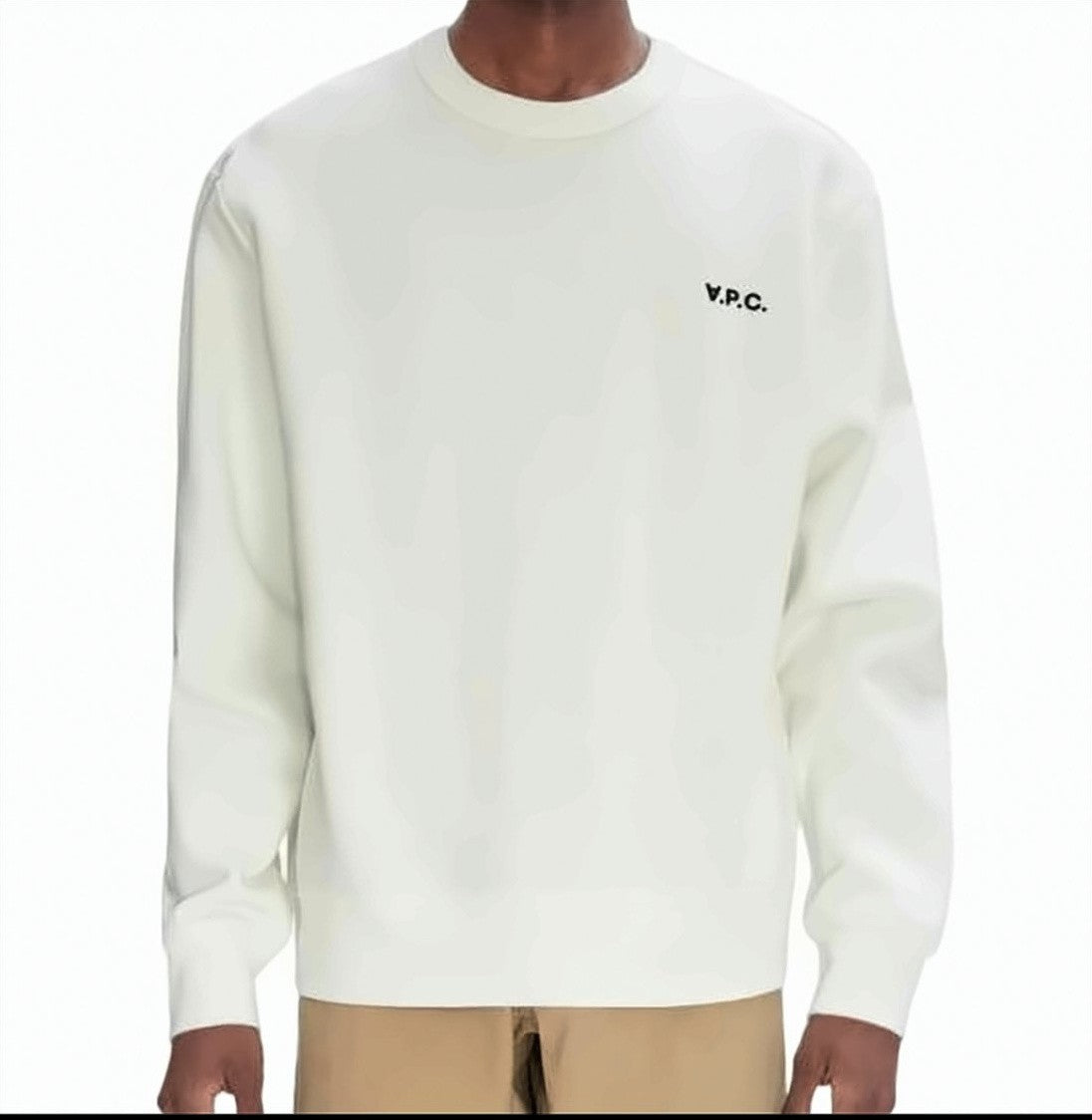 A.P.C. Minimalist Long-Sleeve Crewneck Sweatshirt With Subtle Logo