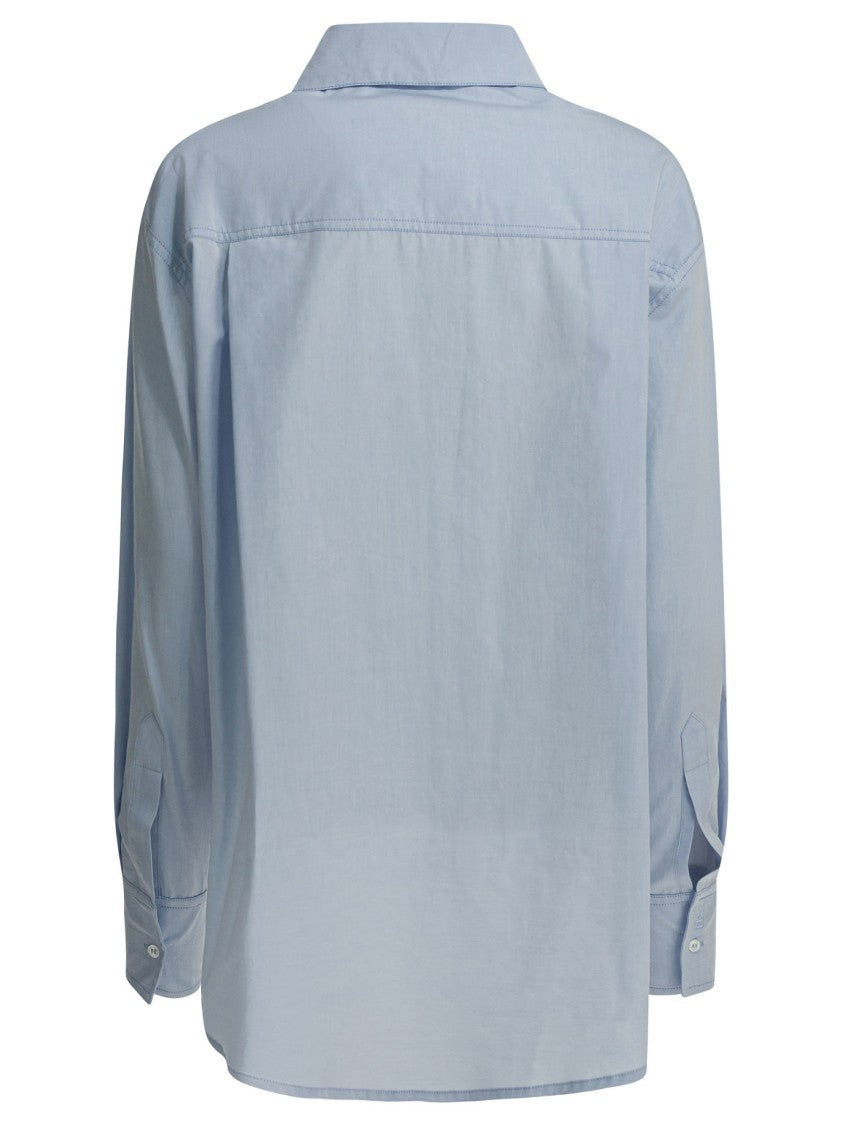Loulou De Saison Classic Blue Button-Up Shirt With