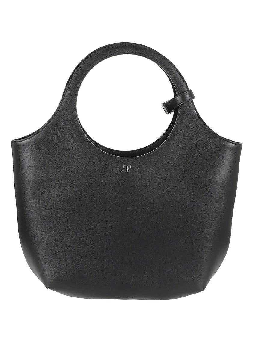 Courrèges Black Calf Leather Handbag