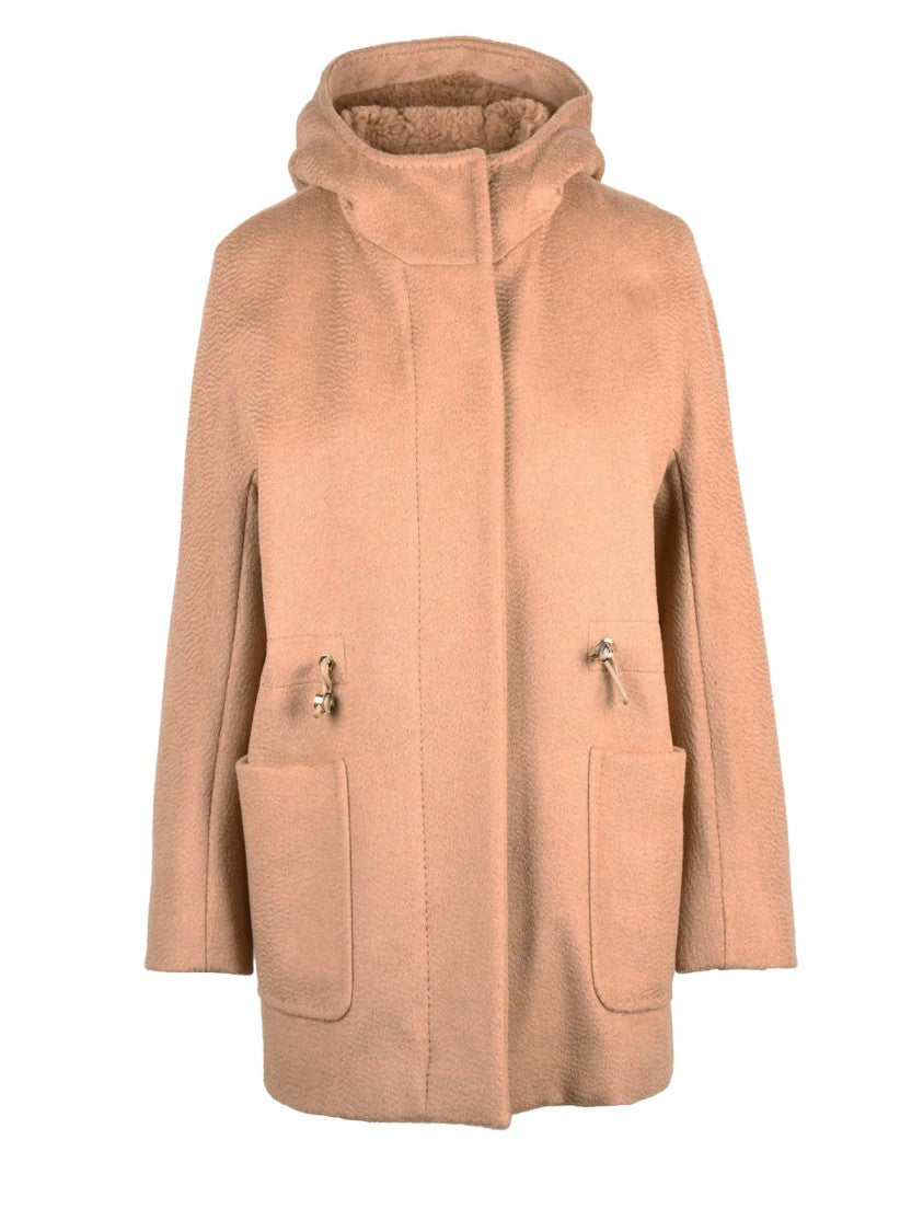 Max Mara Beige Camel Zip Giuda Coat