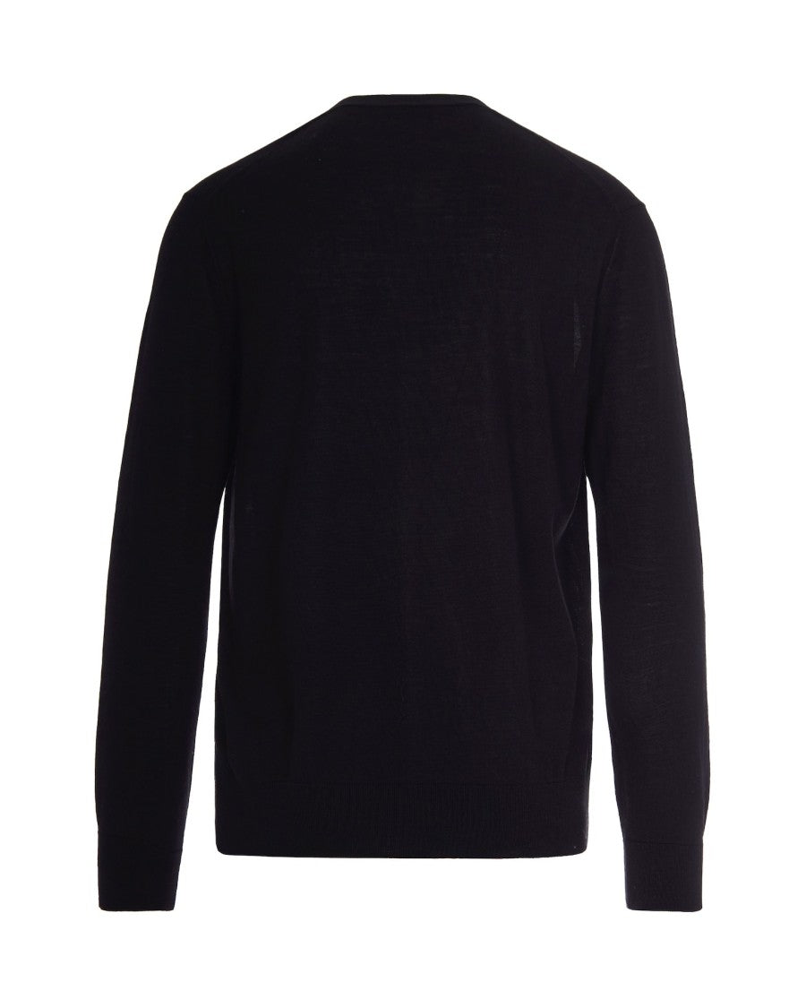 Ballantyne Black Wool Cardigan