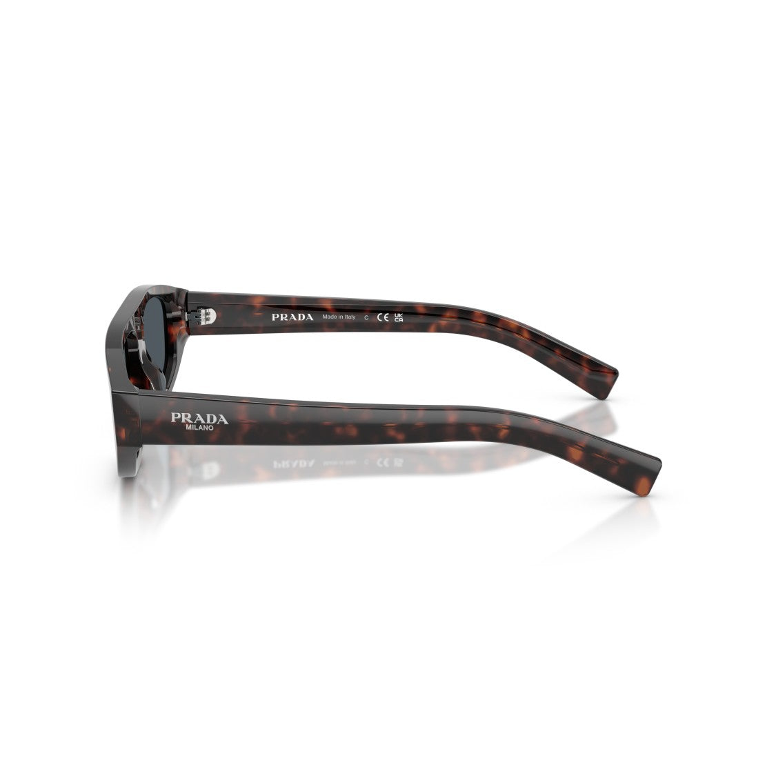 Prada 0Pr C02s Angular Tortoiseshell Sunglasses