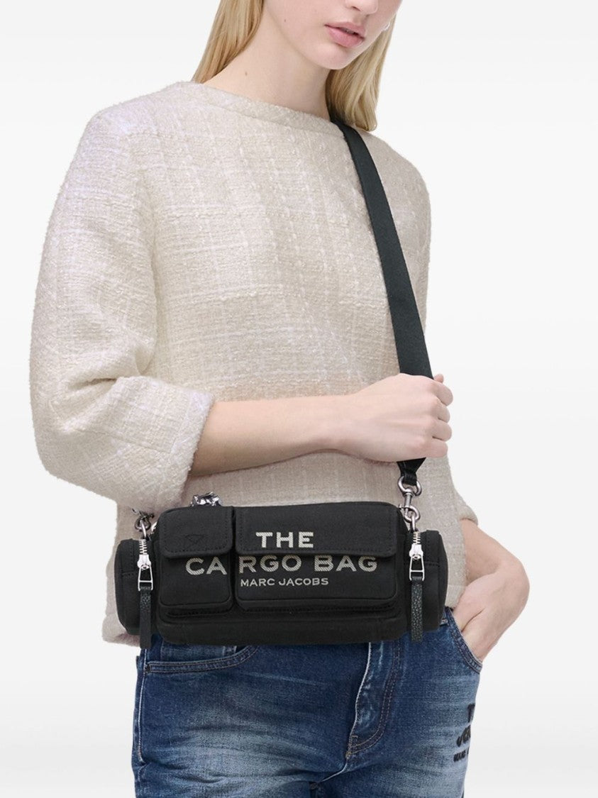 Marc Jacobs Cylindrical Cotton Shoulder Bag With Detachable Strap