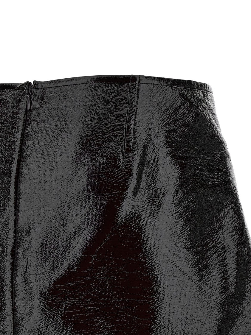 Courrèges 'Fold Vinyl Mini' Skirt