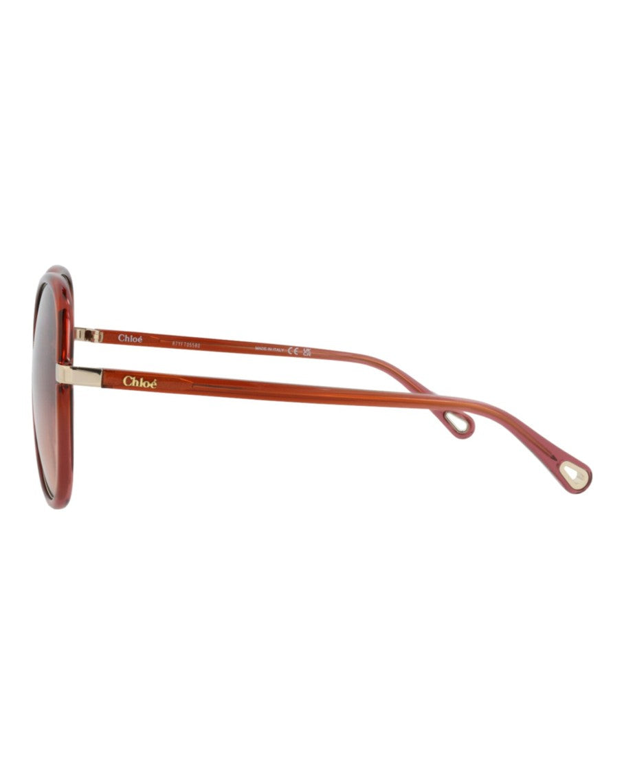 Chloé Round-Frame Bio Injection Sunglasses