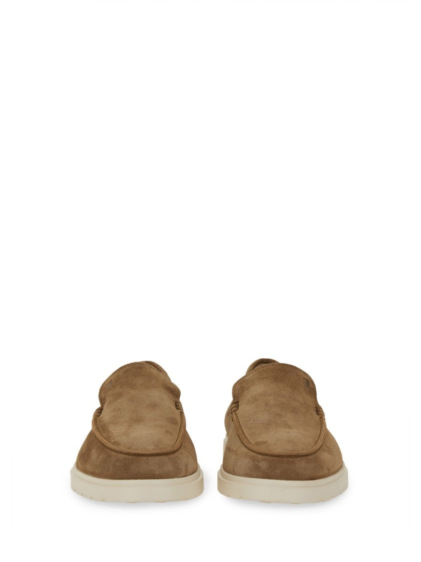 Tod's Brown Leather Slipper Loafers