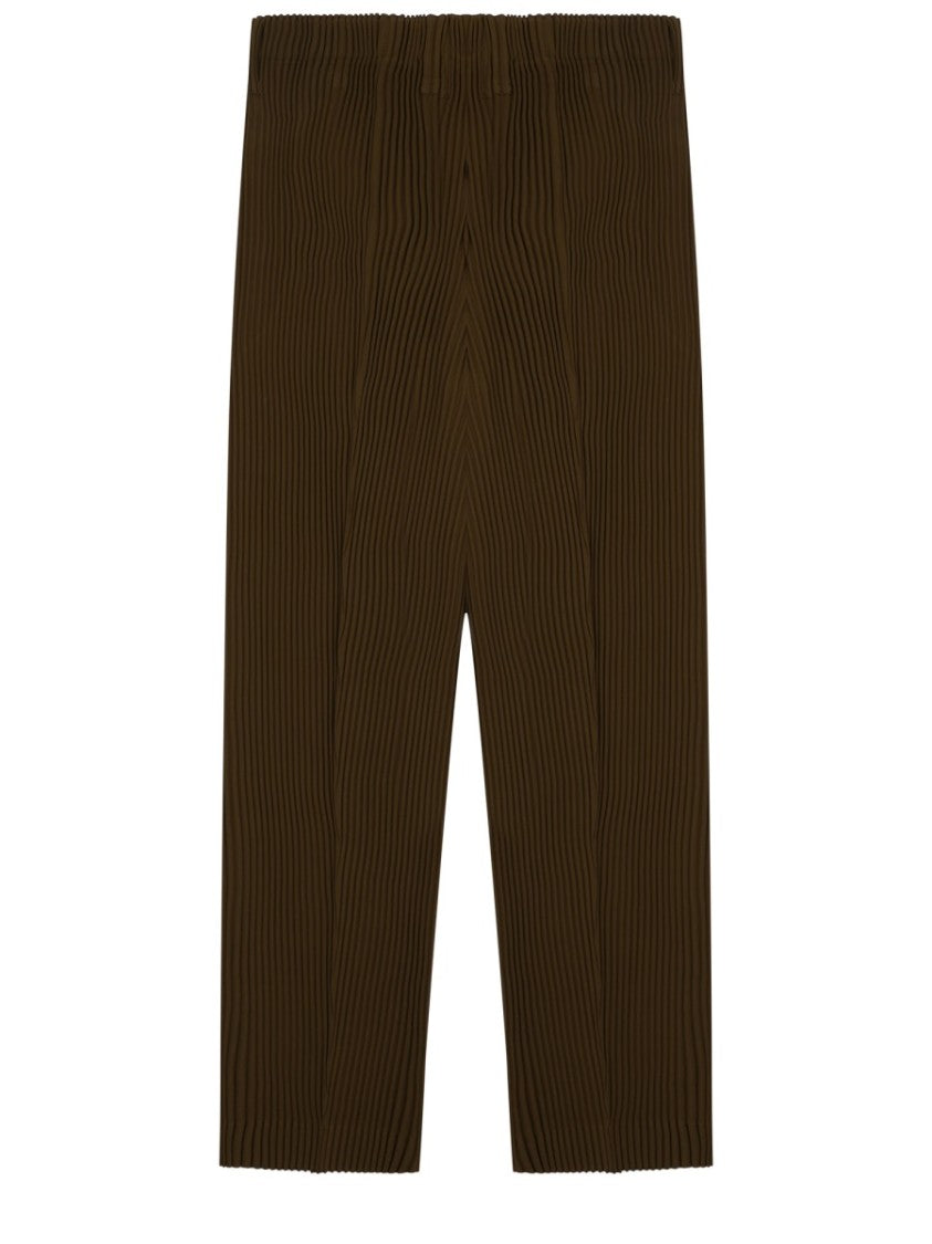 Homme Plissé Issey Miyake Neutrals Cropped Pleated Straight-Leg Pants