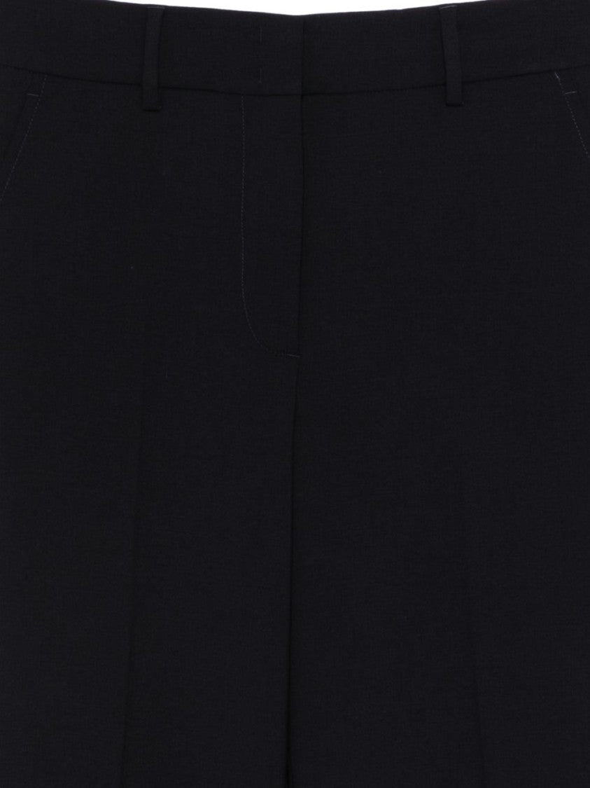 Seventy Sergio Tegon Tailored Black Trousers With Concealed Fastening