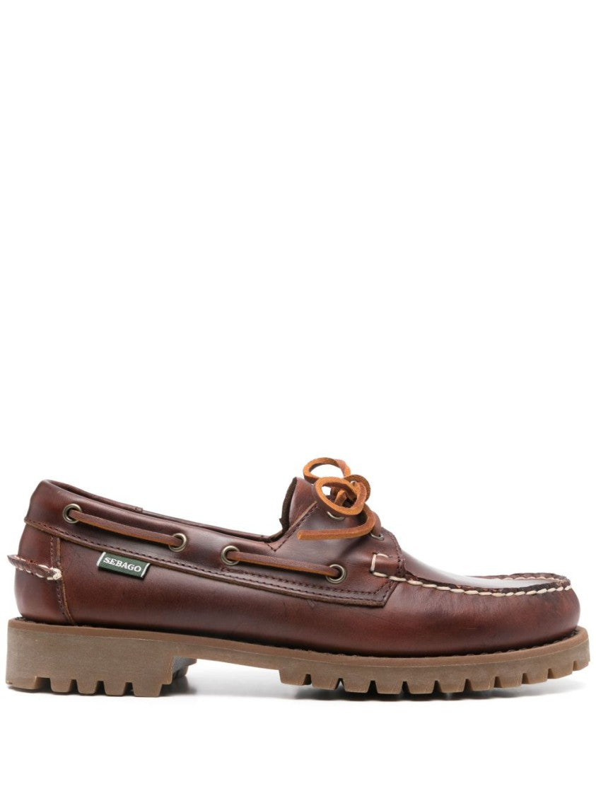 Sebago Classic Moccasin Brown Leather Loafers