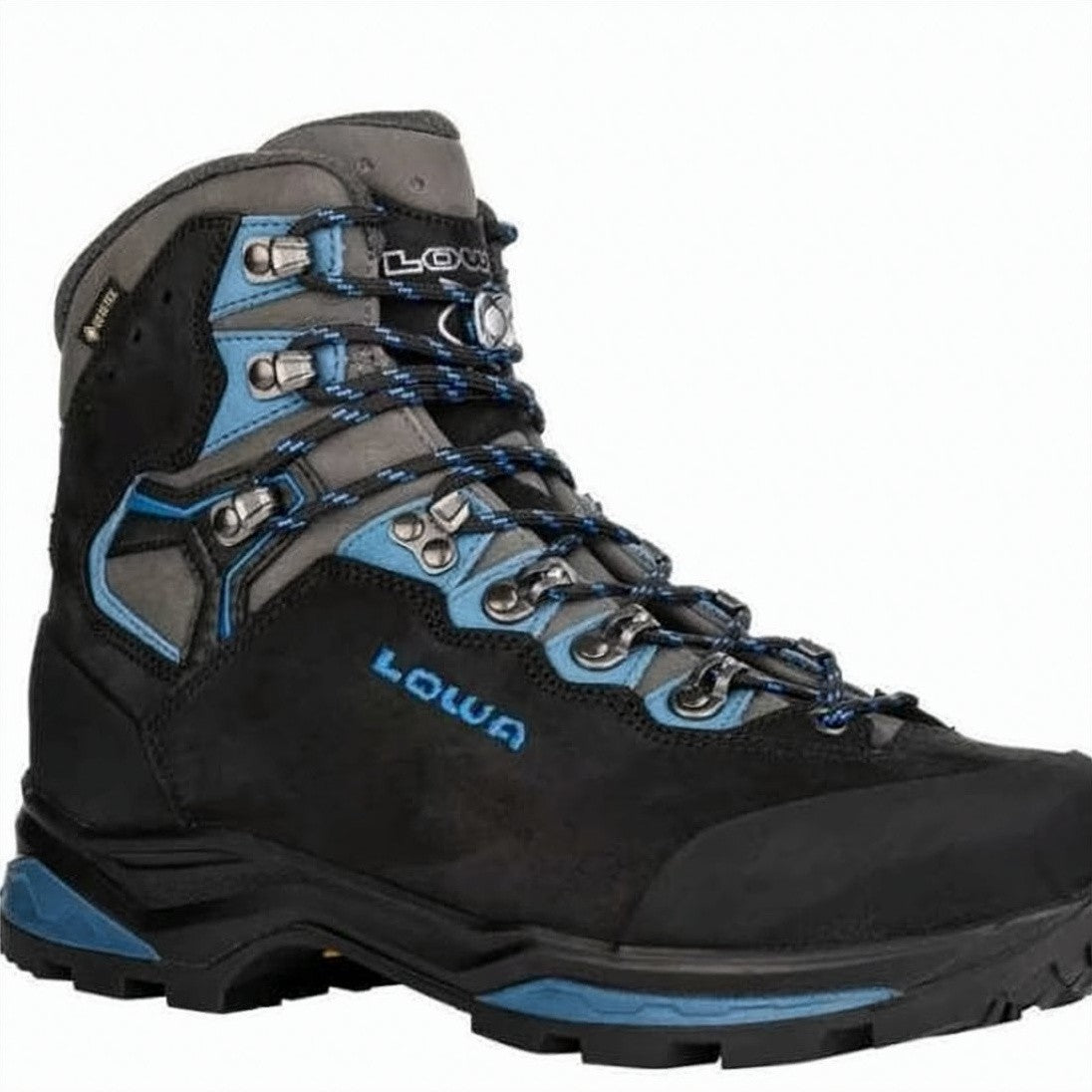 Lowa High-Ankle Nubuck Hiking Boots With Vibram Sole