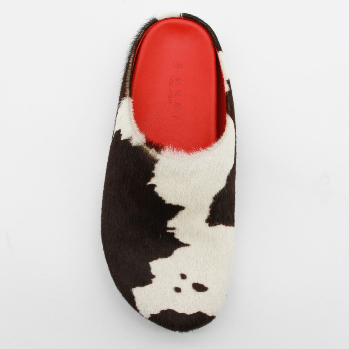 Marni Slip-On Sandals With Bold Cowhide Pattern