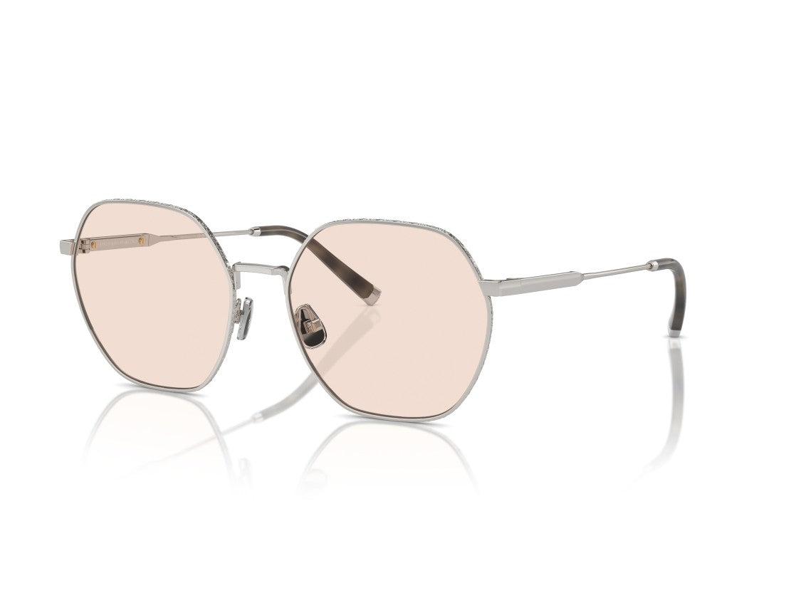 Brunello Cucinelli Pink 0Bc1001t Titanium Oversized Geometric Sunglasses