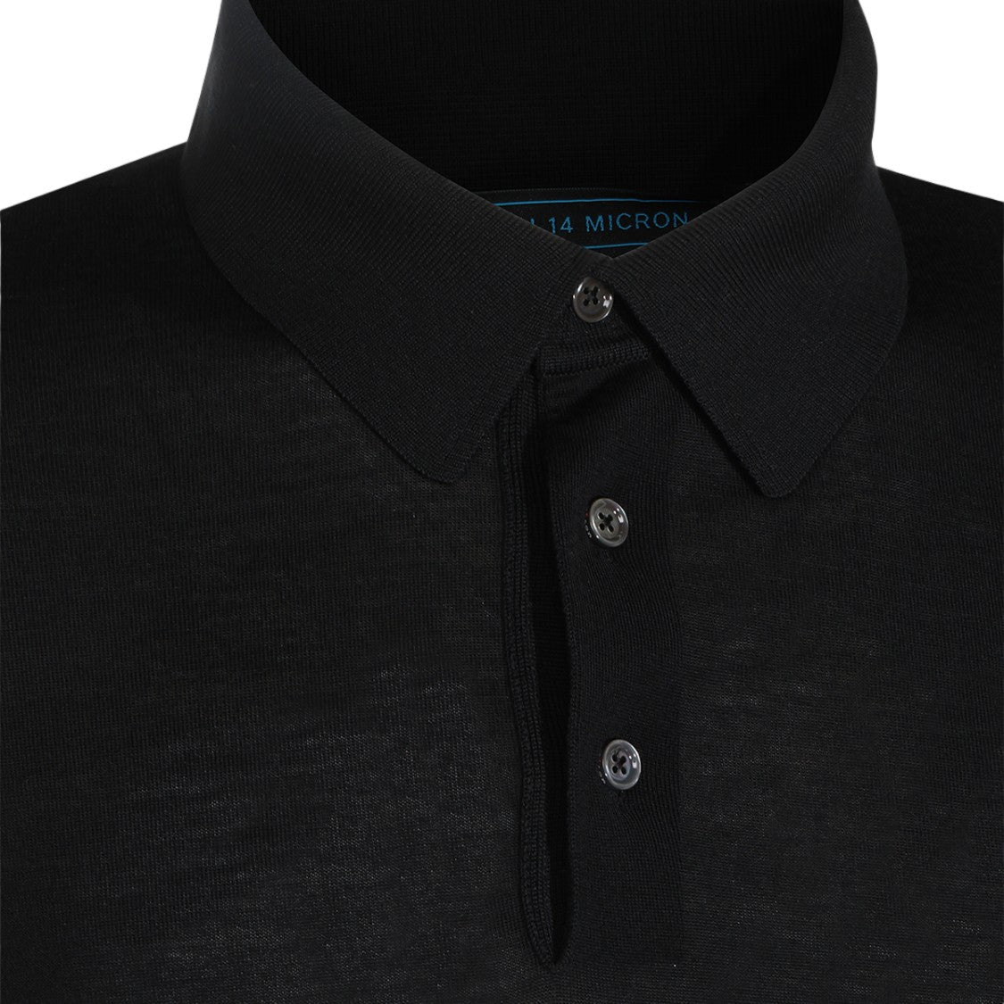 Kiton Long Sleeve Polo Collar Sweater With Ribbed Cuffs