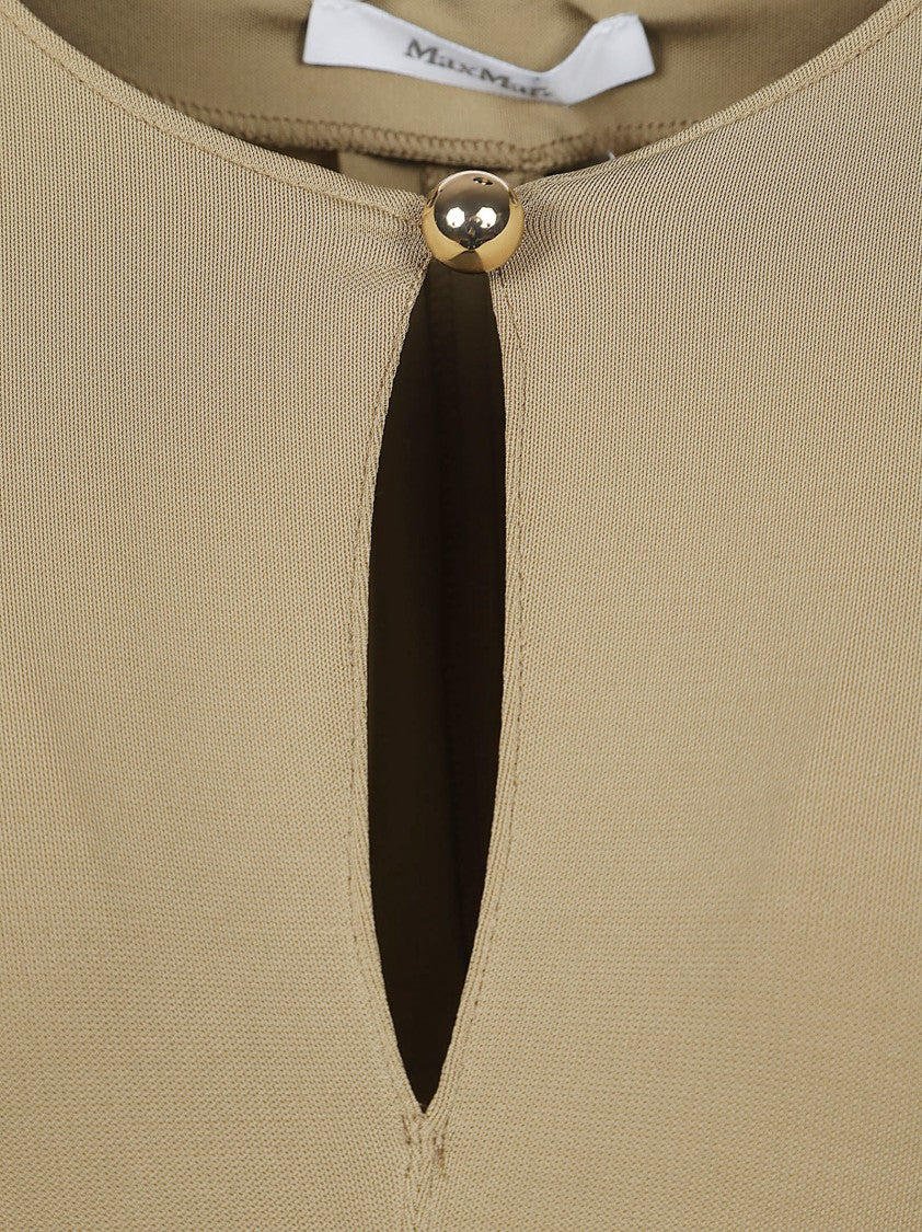 Max Mara Midi-Length Dress With Keyhole Detail