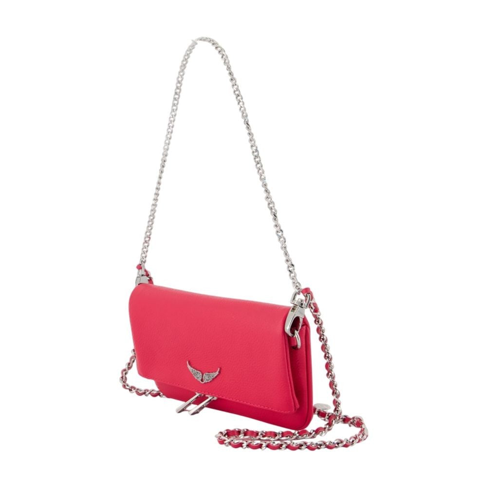 Zadig & Voltaire Rock Nano Wallet On Chain - Leather - Pink