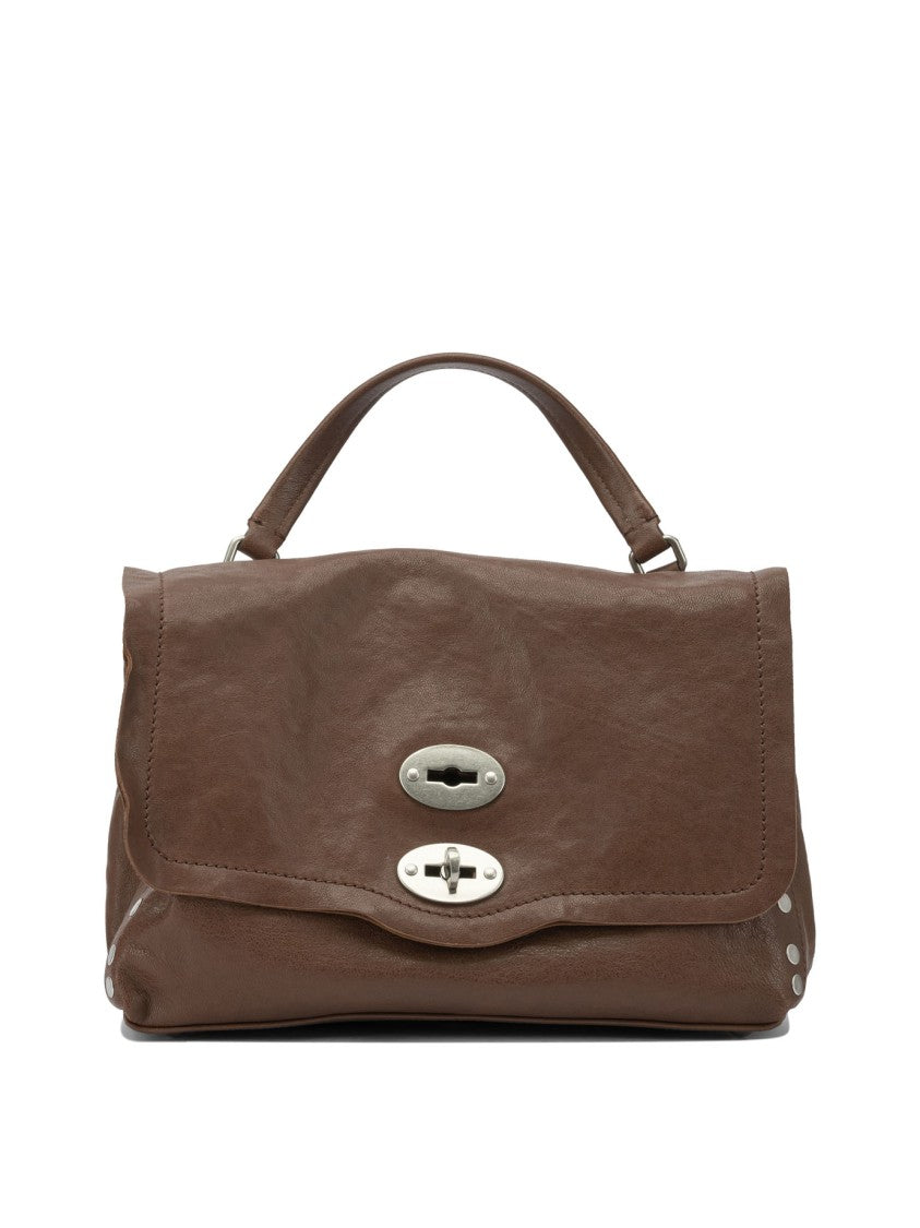 Zanellato Structured Cow Leather Handbag With Silver-Tone Hardware