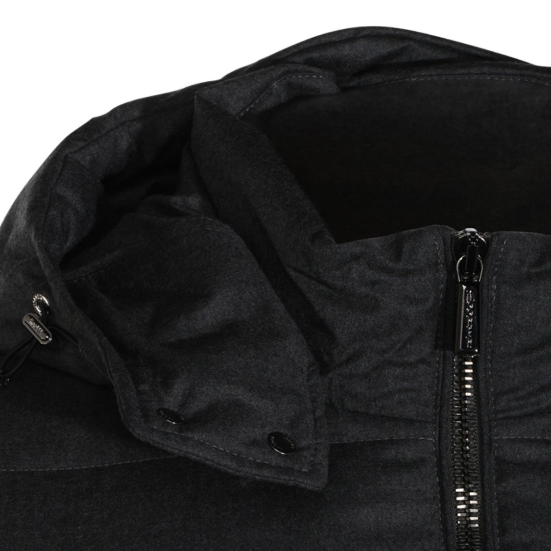 Moorer Sleeveless Padded Vest With Detachable Hood