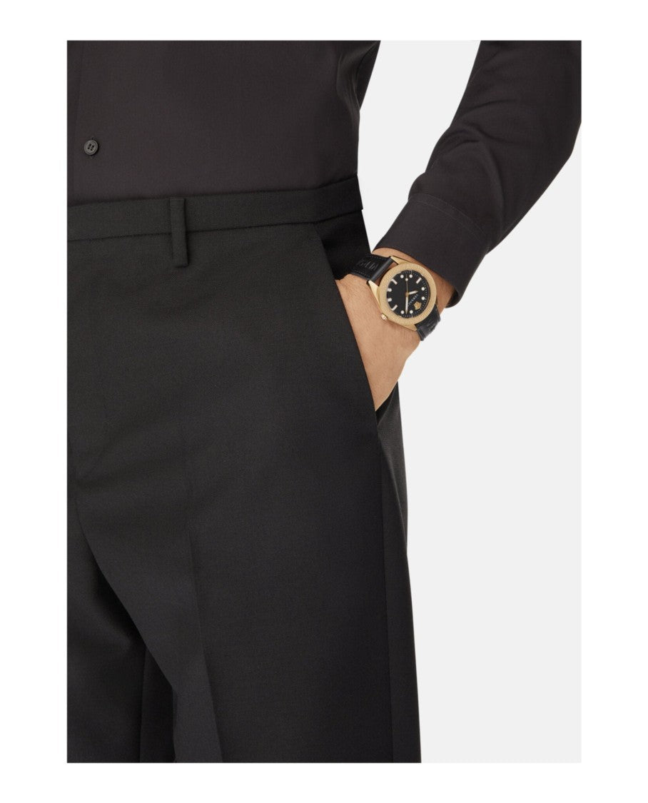 Versace Greca Dome Leather Strap