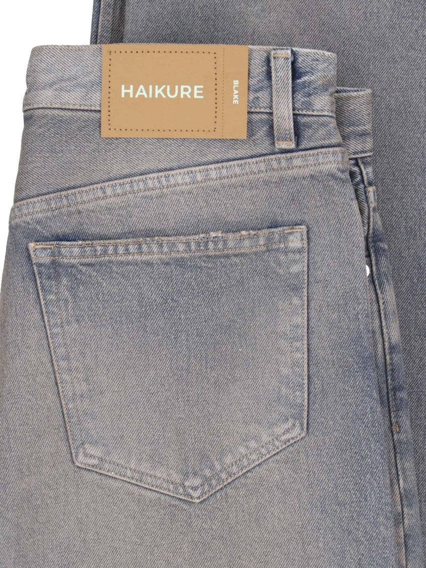 Haikure Vintage Faded Wash Straight-Leg Jeans