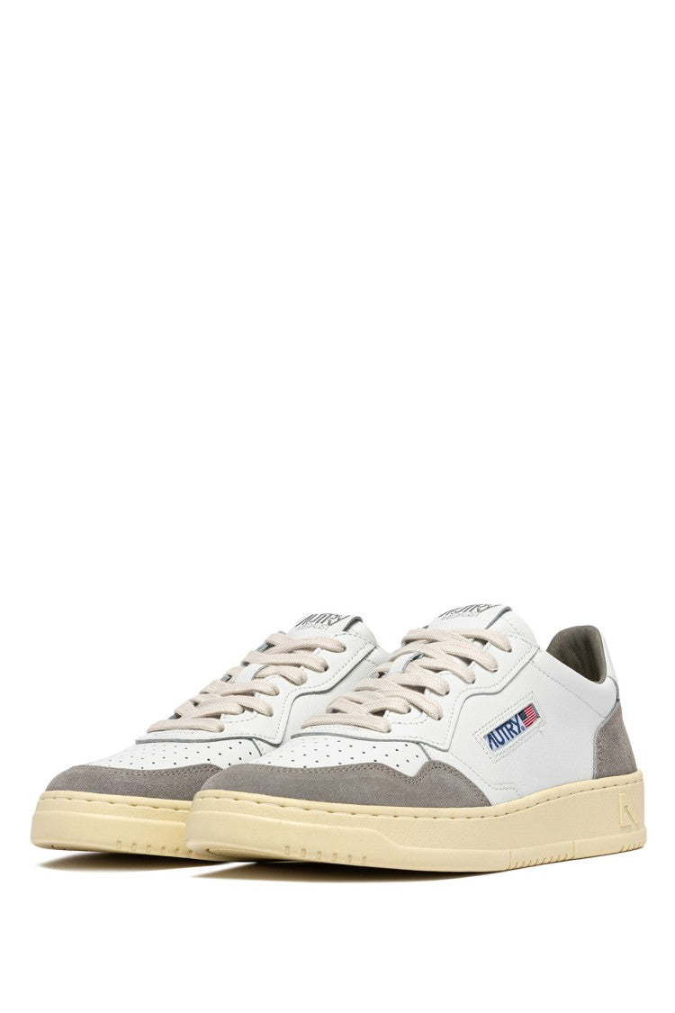 Autry Grey Medalist Suede Leather Sneakers