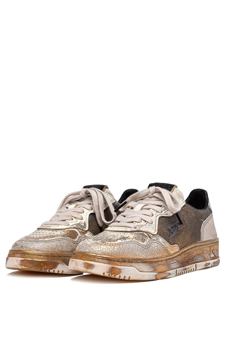 Autry Supervintage Women’S Sneakers In Leather And Canvas