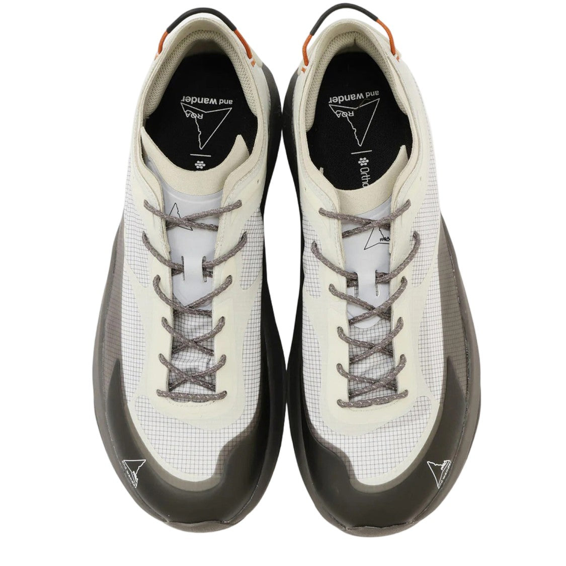 And Wander Grid-Patterned Nylon Sneakers With Durable Rubber Sole