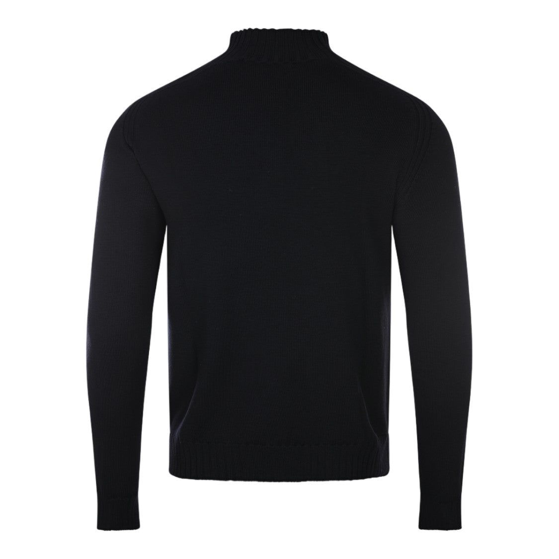 Vivienne Westwood High Neck Black Sweater With Ribbed Cuffs