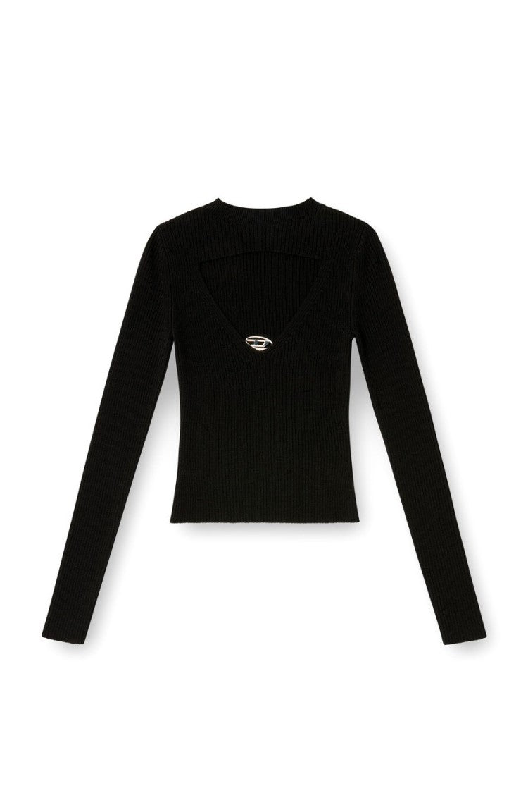 Diesel Black Wool-Blend Sweater