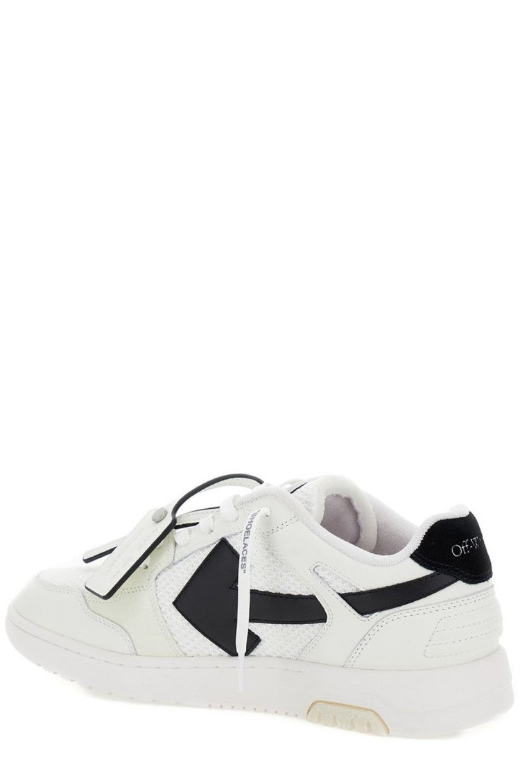 Off-White Low-Top Sneakers With Minimalist Design And Timeless Appeal