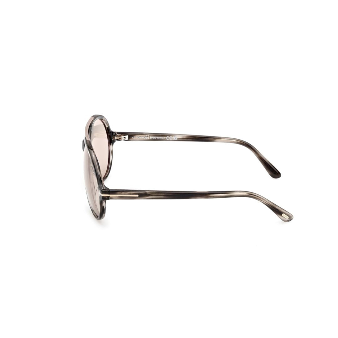 Tom Ford Ft1210 Aviator-Style Sunglasses With Gradient Tint And Metallic Accents