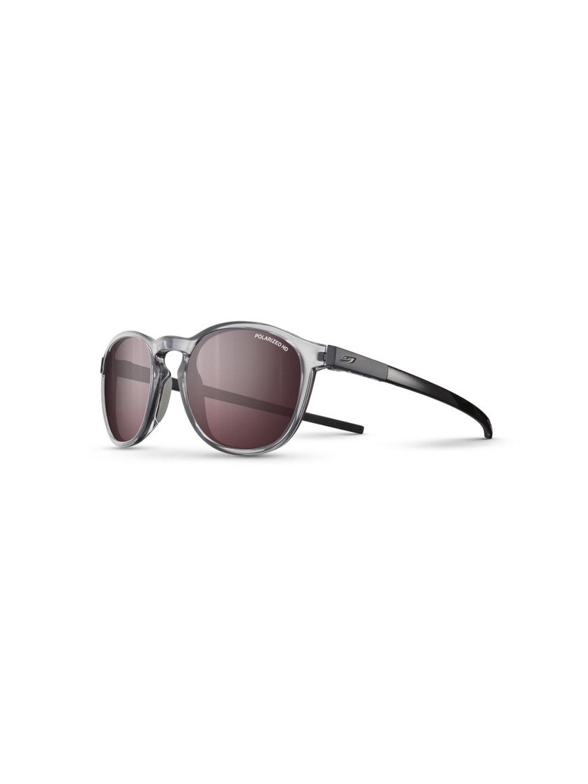 Julbo Translucent Grey Acetate And Celluloid Oval Sunglasses