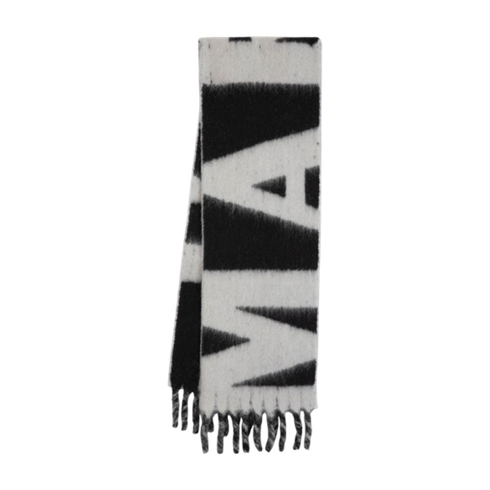 Isabel Marant Oversized Wool Scarf With Bold Graphic Pattern