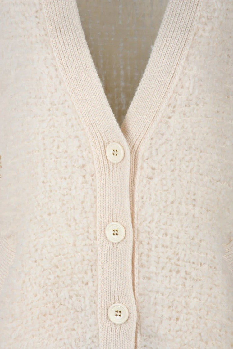 Elisabetta Franchi Wool Coat - White