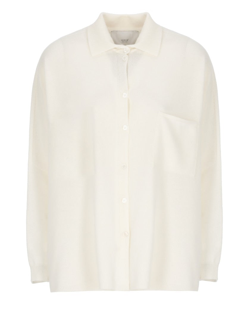 Vanisé Ivory Cashmere Cardigan