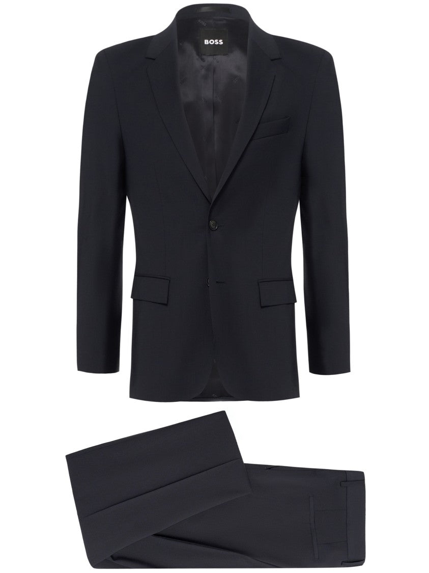 Hugo Boss Tailored Black Two-Piece Suit With Notched Lapel