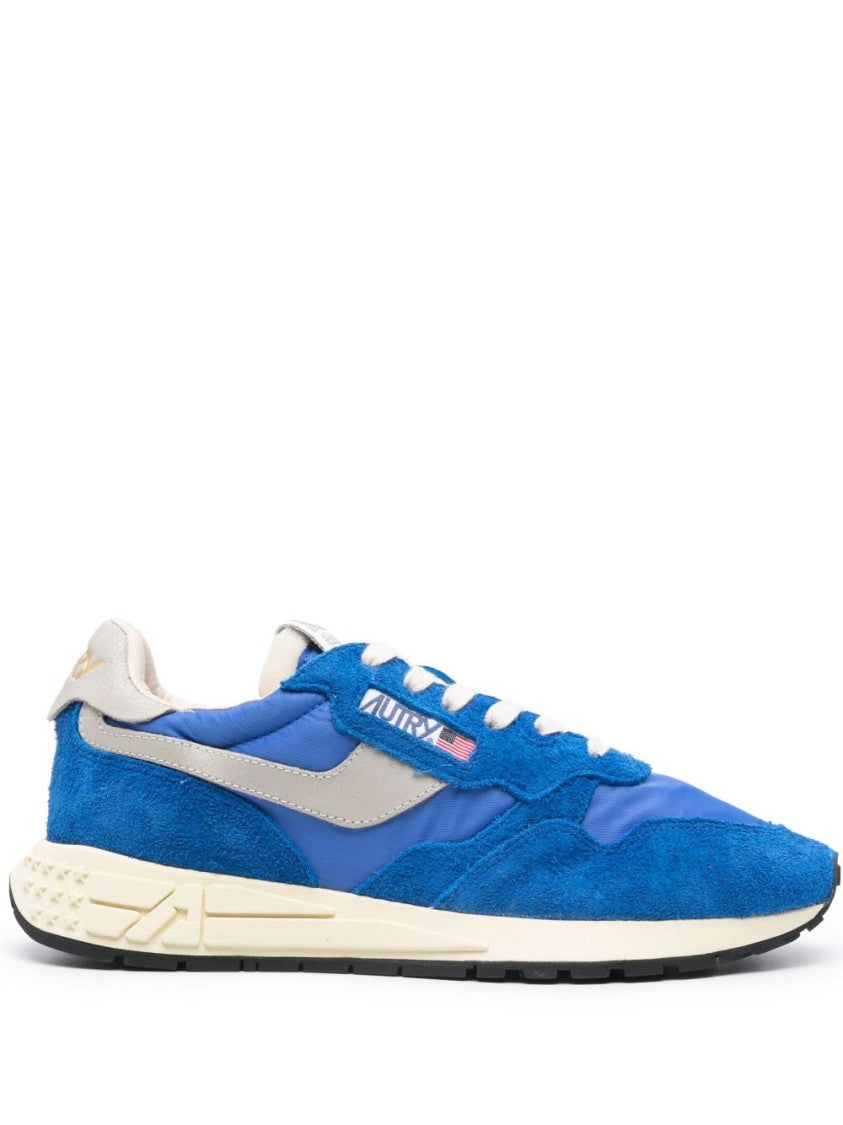 Autry Panelled Suede Sneakers With Contrasting Details