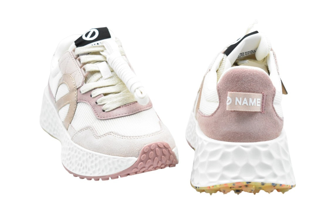 No Name Salmone Suede Fabric Textured Sole Sneakers