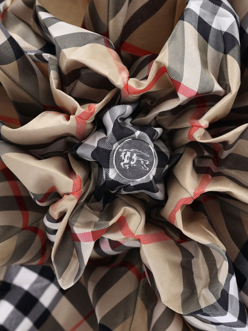 Burberry "Check" Umbrella In Beige Fabric