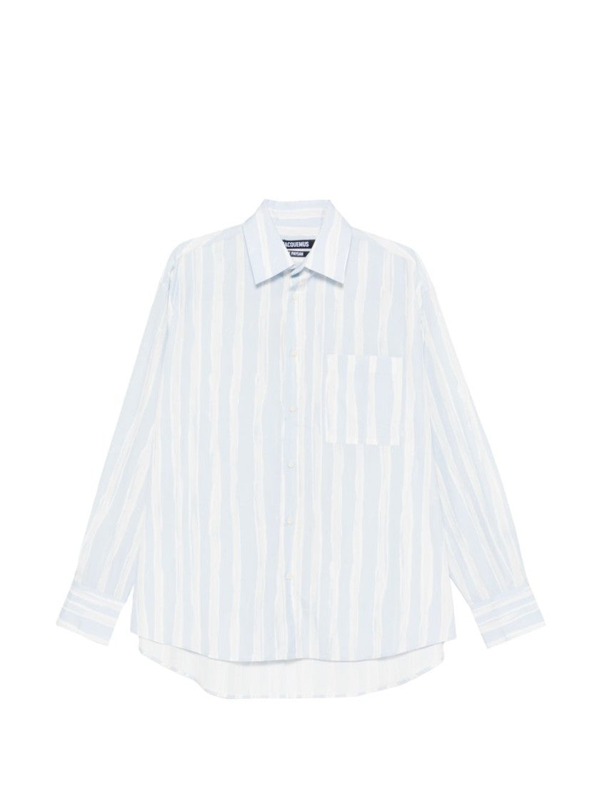 Jacquemus White Silk And Nylon Classic Shirt